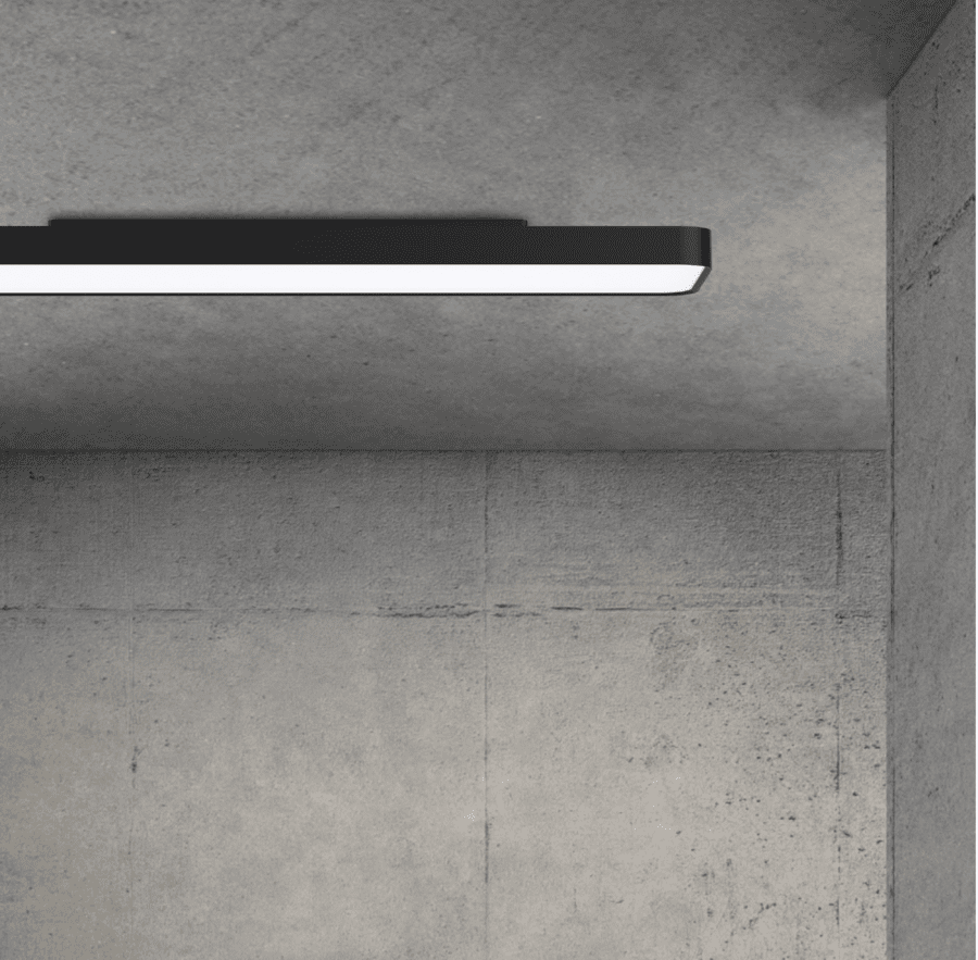 Deckenleuchte DOMINO - AL194-42W-1200-5100lm schwarz