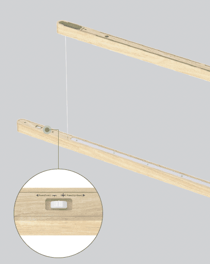 Holz Pendelleuchte WOODY - DB198-1200-34W-IP20-IK03-4600lm – Bild 4