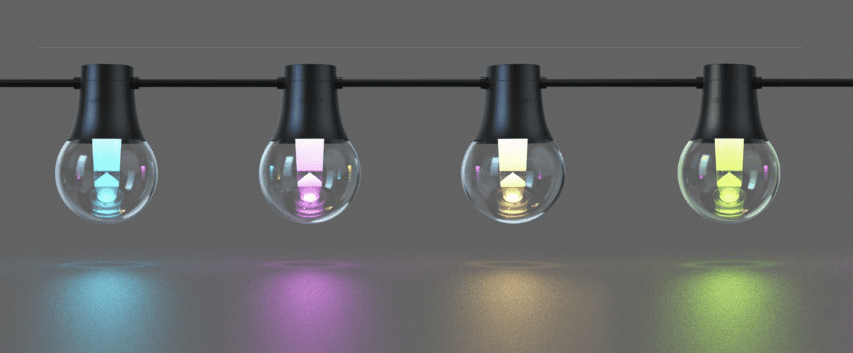 Garten Lichterkette mit transparenter Birne RGBW SMART IP65, 15 Birnen, 16.5m – Bild 2