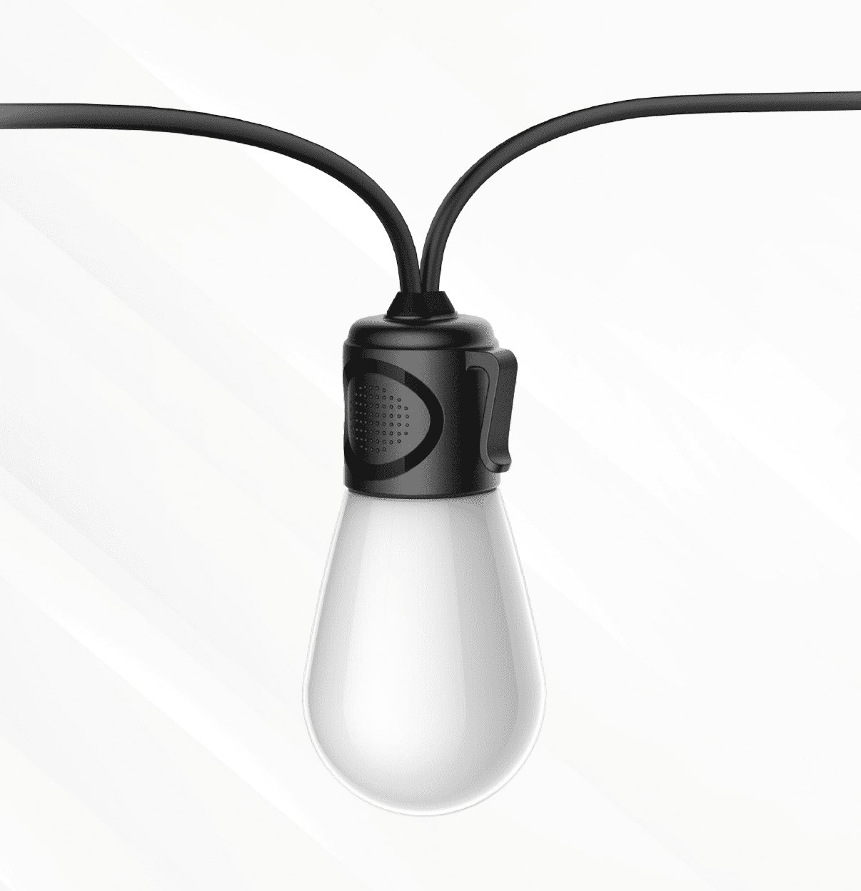 Garten Lichterkette mit opaler Birne RGBW SMART IP65, 15 Birnen, 16.5m – Bild 3
